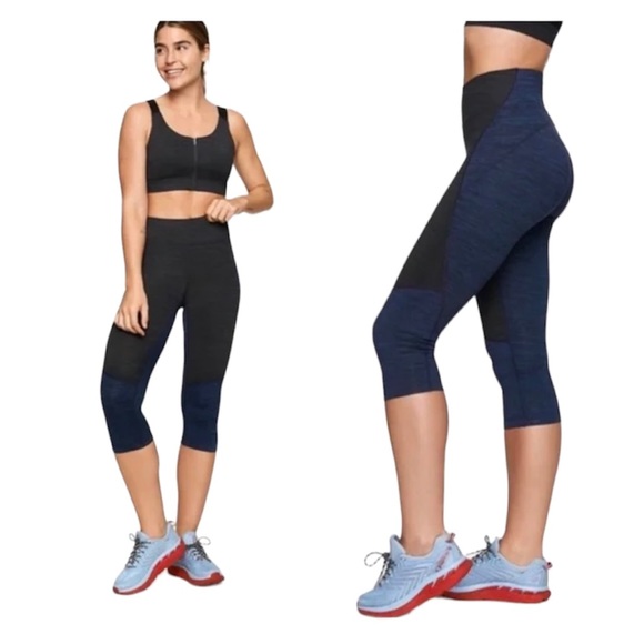 Outdoor Voices Pants - Outdoor Voices Two Tone Cropped Leggings